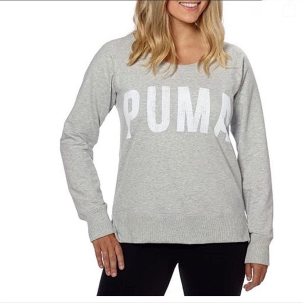Puma wide neck sweatshirt
